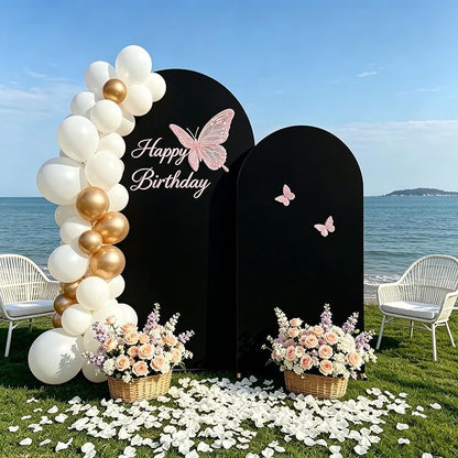 2 Pack Arch Backdrop Stand and Cover Set, Balloon Arch Stand | Metal Background - Image 2