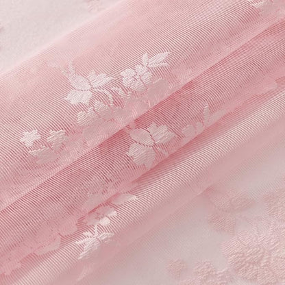 Kotile Pink Sheer Curtains for Girls Bedroom Rustic Floral 52x84 Inch 2 Pcs | - Image 7