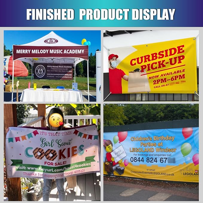Custom Vinyl Banner | 2'X1' to 20'X10' | Personalized Signs - Image 2