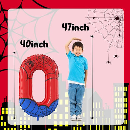 40 Inch Giant Spider Theme Number Foil Balloons - Image 2