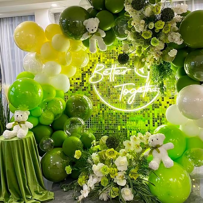PartyWoo Lime Balloons 20pcs Green Light Green Color 18 Inch | Balloons - Image 5