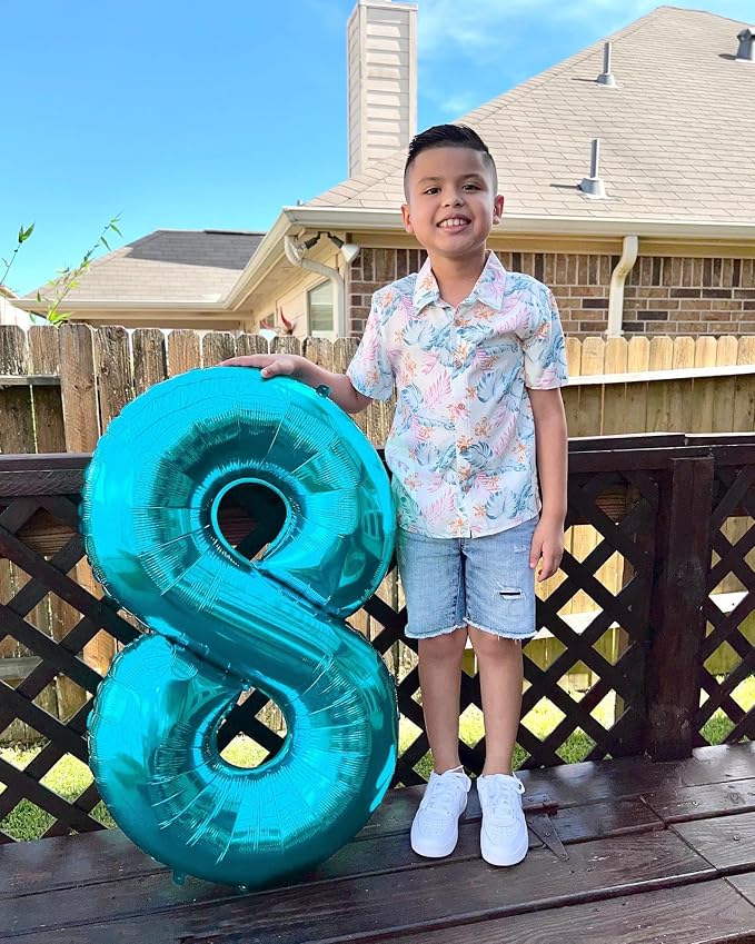 Light Blue Number 9 Balloon 40 Inch - Image 2