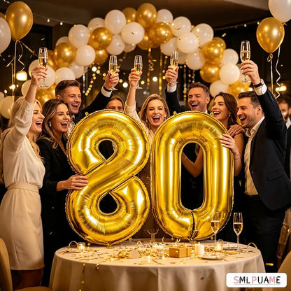 40 Inch Gold 18 Balloon Numbers, 18th Birthday Decoration Boys Girl | Large - Image 5