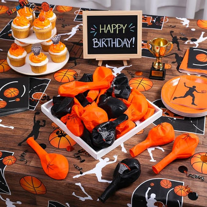 Censen 45 Pieces Basketball Balloons Party Decorations 12 Inch Basketball Latex - Image 4
