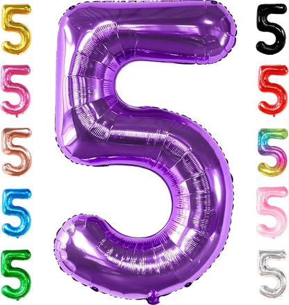 KatchOn Giant Purple Number 5 Balloon by KatchOn