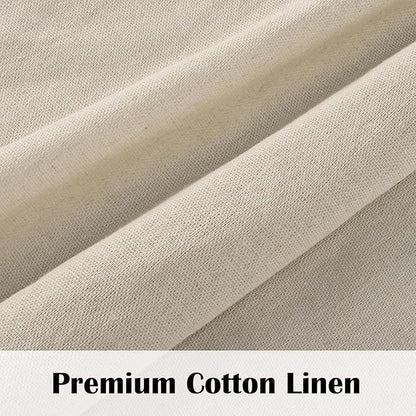 Boho Kitchen Curtains 24 Inch Length, Farmhouse Cotton Linen Tier Curtains - Image 6
