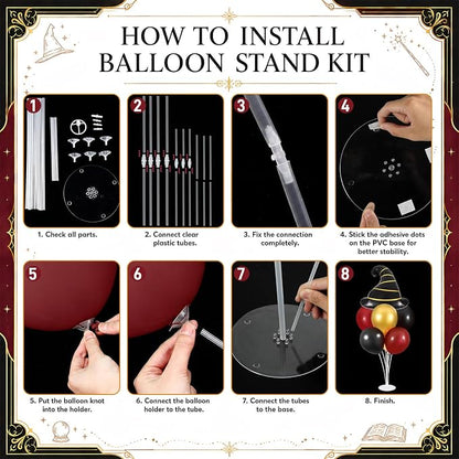 4 Sets Magical Witch Party Balloon Stand Kits - Image 3