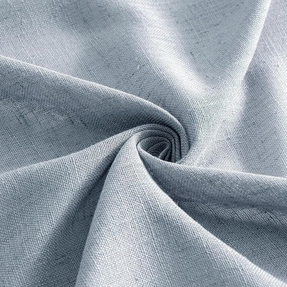 MIULEE Chambray Blue Linen Curtains 52x84 Inch Long - Image 8