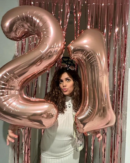 Rose Gold 14 Balloon - Image 4