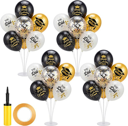 Foilswirl 4 Sets Graduation Party Balloons 2026 Congrats Grad Table by Foilswirl