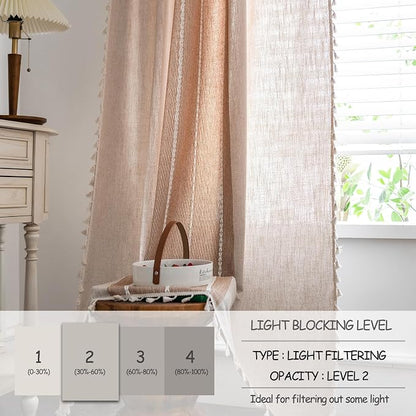 Sutuo Home Boho Curtains 108 inch - Image 3