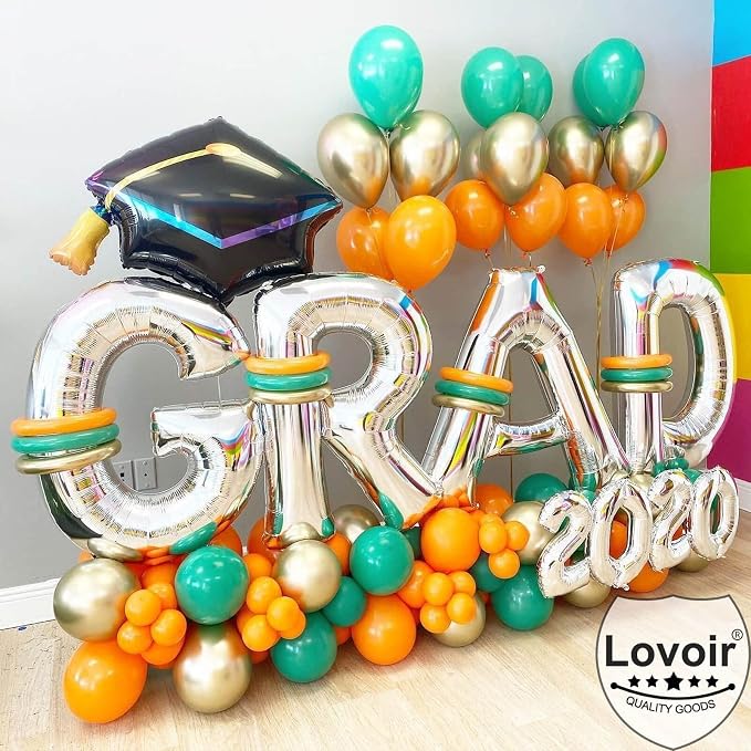 Lovoir 40 Inch Large Silver Letter M Balloons Big Size Jumbo Mylar Foil Helium - Image 3