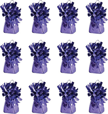 Beistle Metallic Wrapped Balloon Weight – 12 Pack, Lavender Purple Balloon by Beistle