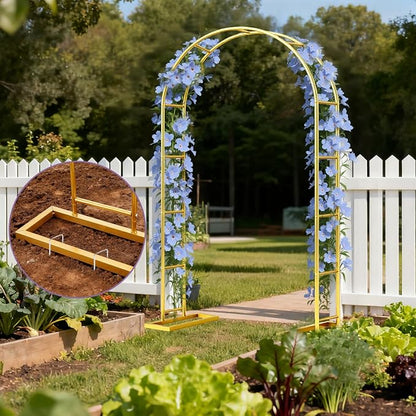 2 Pack Metal Wedding Arch Backdrop Stand - Image 7
