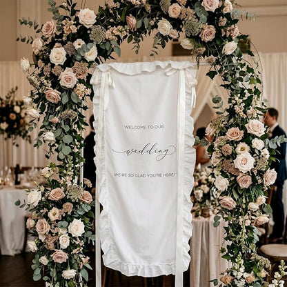 150x60cm Large Wedding Welcome Banner Sign - Image 6