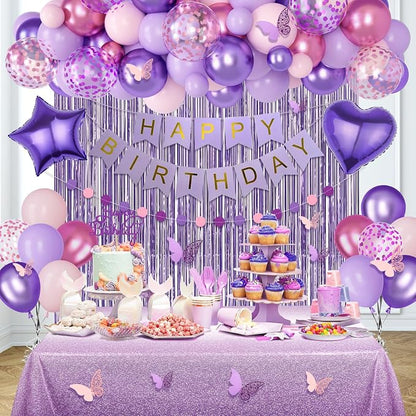 Amandir Purple Birthday Decorations - Image 7
