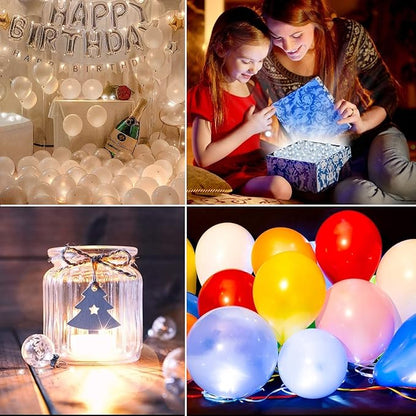 Aogist 100pcs White LED Balloon Light, Tiny Light Mini Round Led Ball Lamp - Image 6