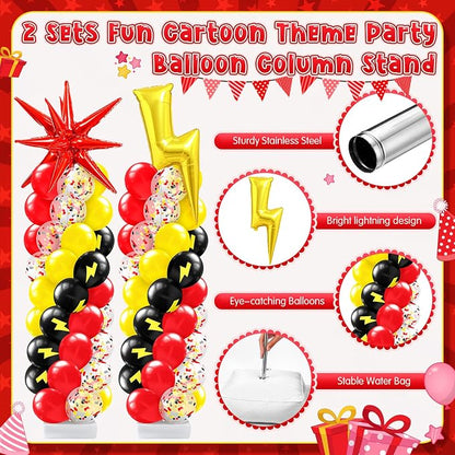 Kasyat 2 Set Cartoon Theme Balloon Column Stand Kit - Image 3