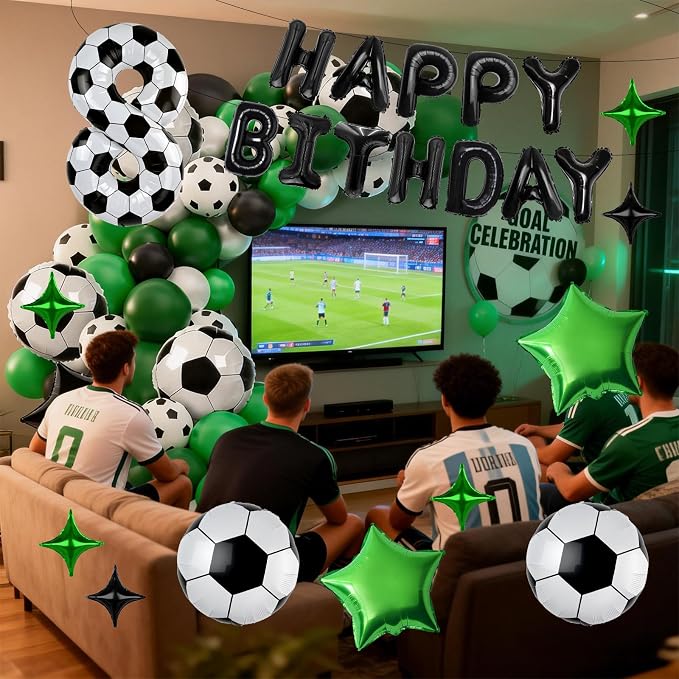40 Inch Soccer Number 3 Balloon Set, Soccer Birthday Party Decorations | Sports - Image 3
