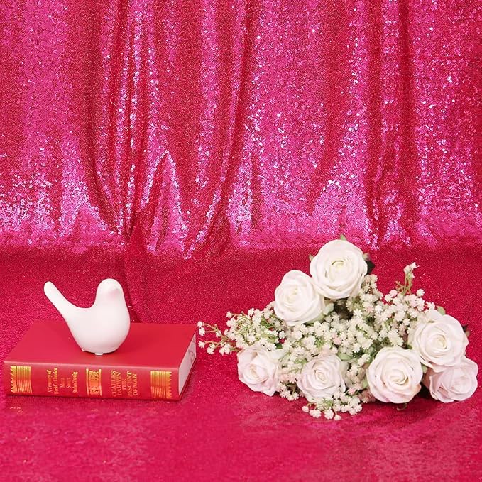 Poise3EHome 8FT x 10FT Sequin Photography Backdrop Curtain - Image 6
