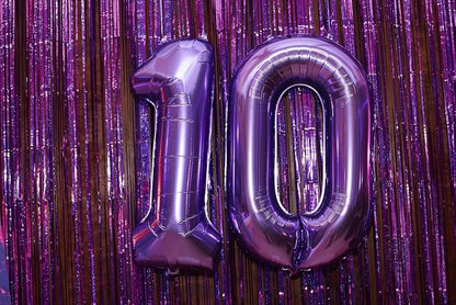 40 Inch Purple Number 2 Balloon Birthday Party Decorations - Image 3