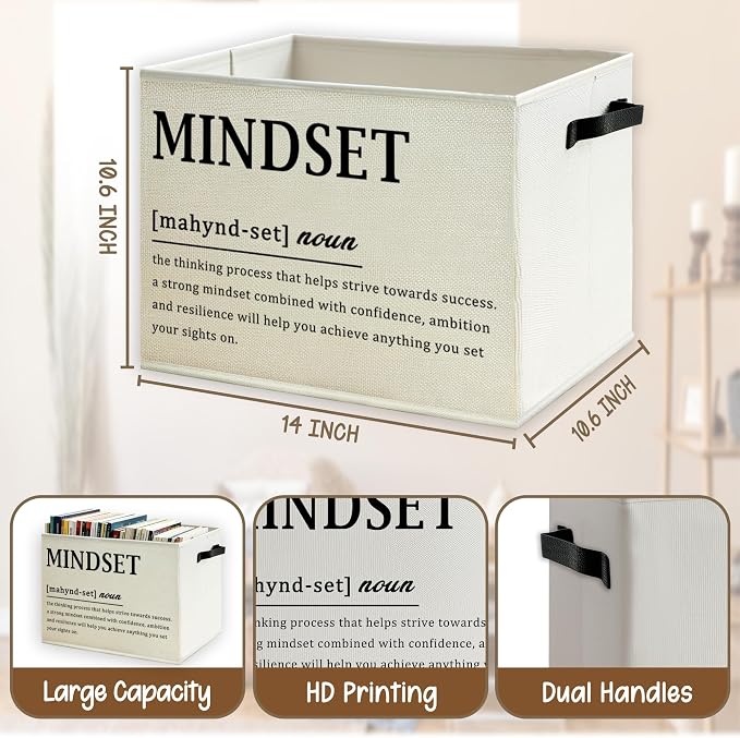 Inspirational Mindset Definition Storage Basket - Image 5