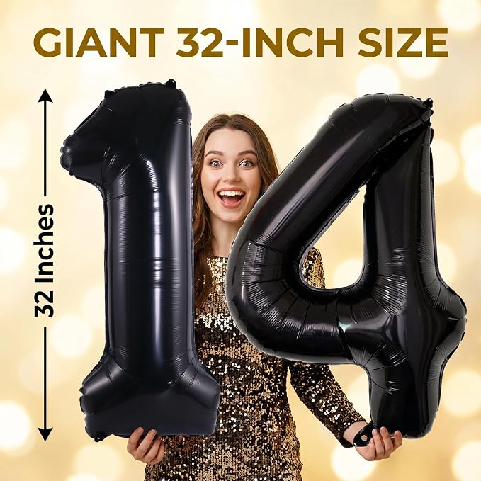 YPSelected 32 Inch Large Foil Helium Number Balloon Birthday Wedding Party 0-9 - Image 4