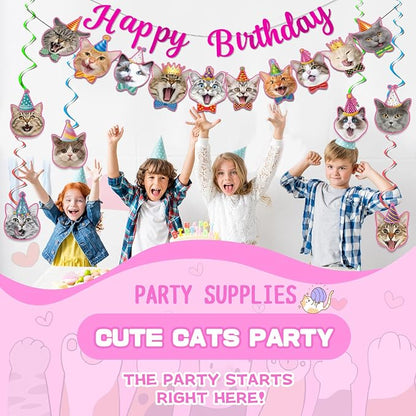 Cat Themed Birthday Party Decorations, Cat Birthday Decorations - Image 6