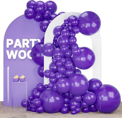 PartyWoo Dark Purple Balloons 120pcs Royal Purple Color 18 12 10 5 Inch | 18 12 by PartyWoo