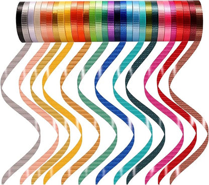 30 Roll Curling Ribbon Vivid Gift Wrapping Ribbons 30 Kinds Colors by PendantofLuck
