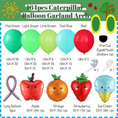 Hungry One Caterpillar Balloon Garland Kit - Image 2