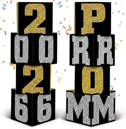 Queekay 8 Pcs Prom Column Standup Photo Booth Decorations 2026 Prom Backdrop by Queekay