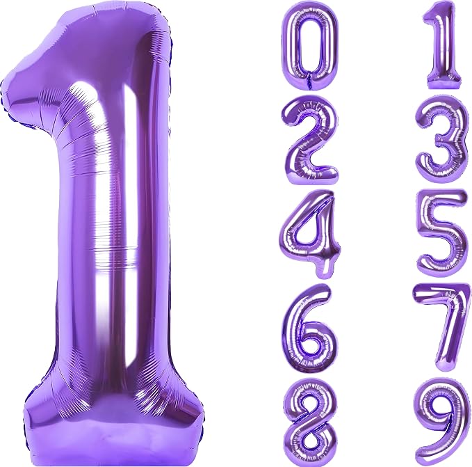 Number Balloons for Birthday Decorations by United-UnicornsParty
