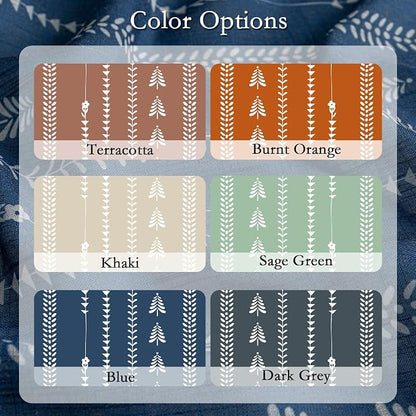 Boho Navy Blue Curtains 84 inch Length - Image 8