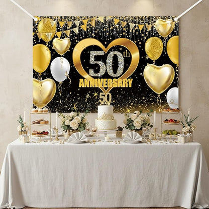 50th Wedding Anniversary Backdrop Decoration - Image 6