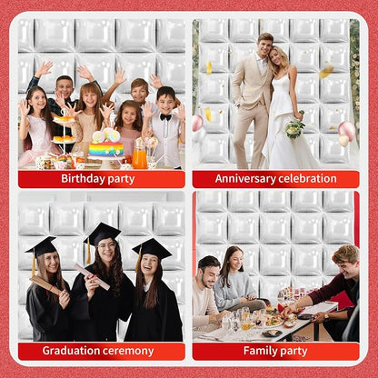 50 Pcs Square Foil Balloons 22 Inch Square Mylar Balloons, Metallic Square - Image 5