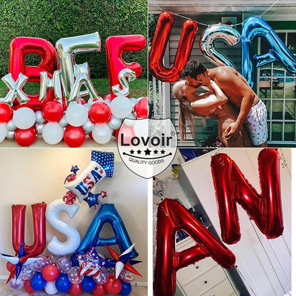 Lovoir 40 Inch Large Red Letter V Balloons Big Size Jumbo Mylar Foil Helium - Image 7