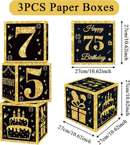 DataMoon 75th Birthday Decorations Boxes - Image 4