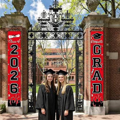 Graduation Decorations 2026 Porch Banner, Congrats Grad Class of 2026 Banner - Image 4