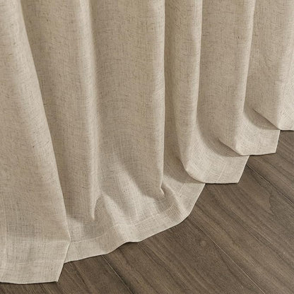Taupe Burlywood Linen Curtains for Living Room 126 Inches Long Light Filtering - Image 9