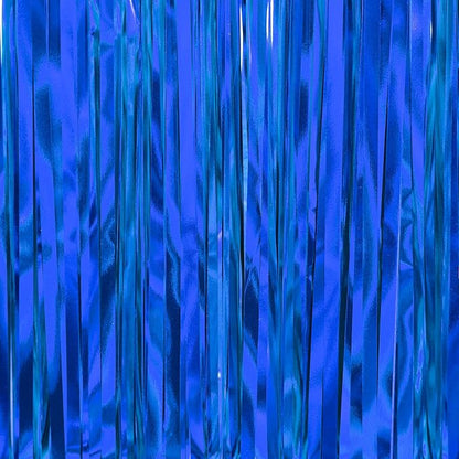 PartyWoo Dark Blue Navy Blue Foil Tinsel Streamers Fringe 8.2FT 3pcs | Dark - Image 2