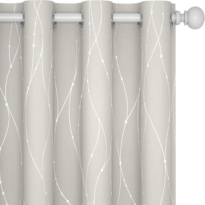 Deconovo Living Room Curtains 95 Inches Long, Thermal Insulated, Room Darkening by Unknown