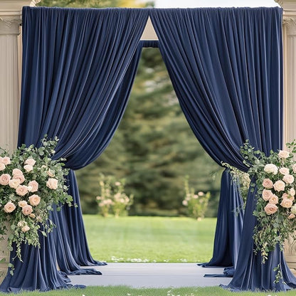 40ft×12ft Wrinkle Free Navy Blue Backdrop Curtain - Image 8