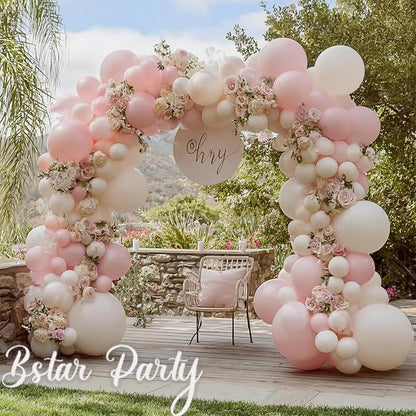 Double Stuffed Pink Balloon Garland Arch Kit | 18/12/10/5inch Different Size - Image 4