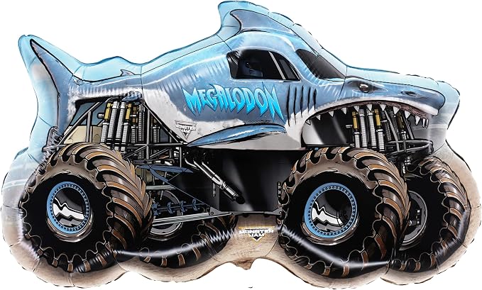 Toyland® 85cm Monster Jam " Megalodon " Foil Balloon by MonsterJamSuperstore