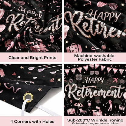 Happy Retirement Backdrop for Women - Image 6