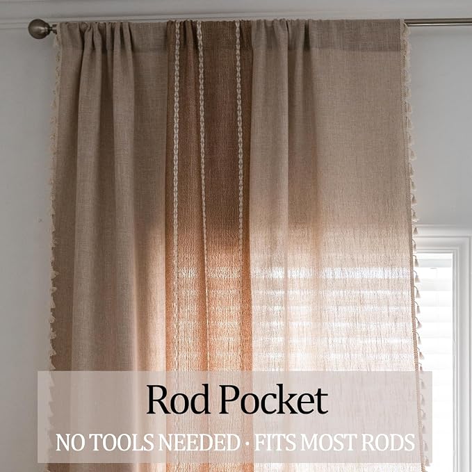 Sutuo Home Boho Curtains 102 inches - Image 5