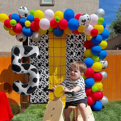 Cow Print Number Balloons, Large Foil Number 8 Balloon 40 Inch Cow Balloon - Image 6