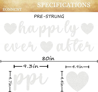 Pre-Strung Happily Ever After Banner - Image 3