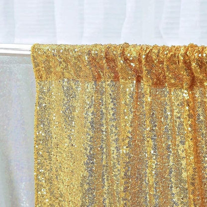 Gold Sequin Backdrop, 5FT x 7FT Sequin Photography Backdrop Curtain - Image 4